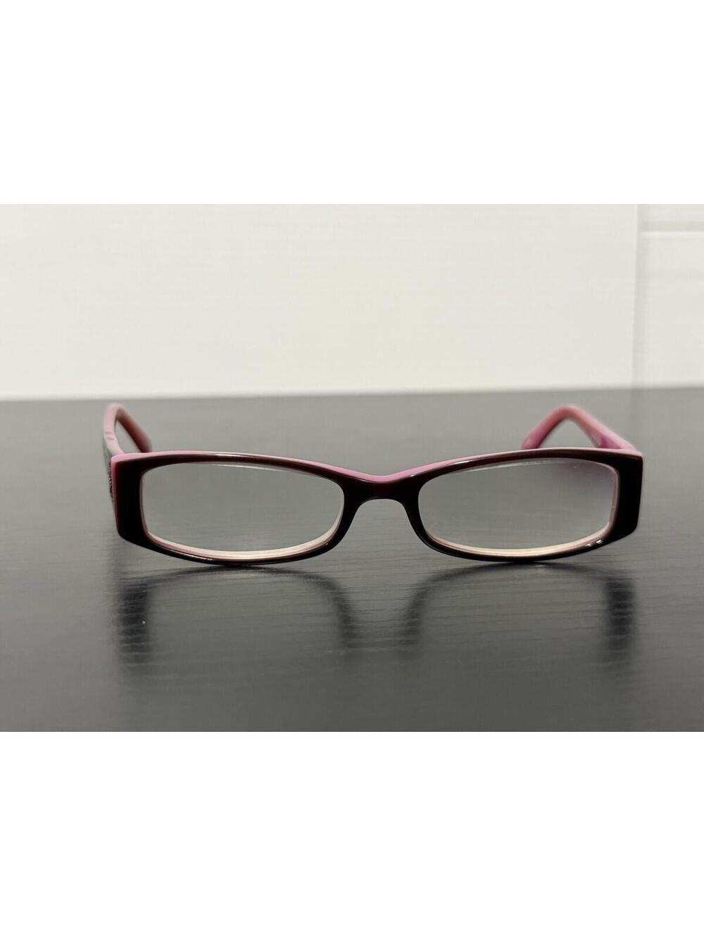 Chelsea Morgan Eyeglasses Frames Pink Black Floral 48-16